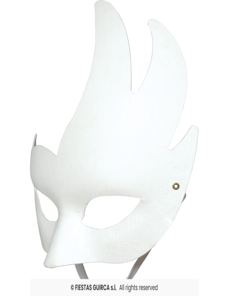 Masque vénitien à peindre avec élastique – Taille unique adulte