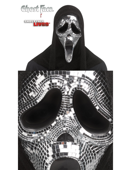 Masque Scream licence Ghost Face® effet miroir