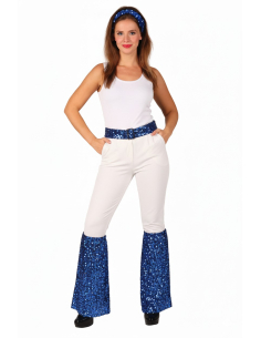 Set Accessoires Disco Femme – Bandeau, Ceinture & Jambières Pailletées 2