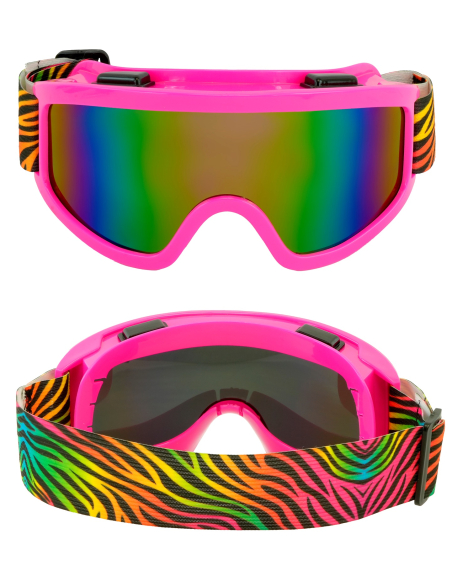 Lunettes après-ski party animalier adulte – Accessoire ski fun hiver & soirées rétro