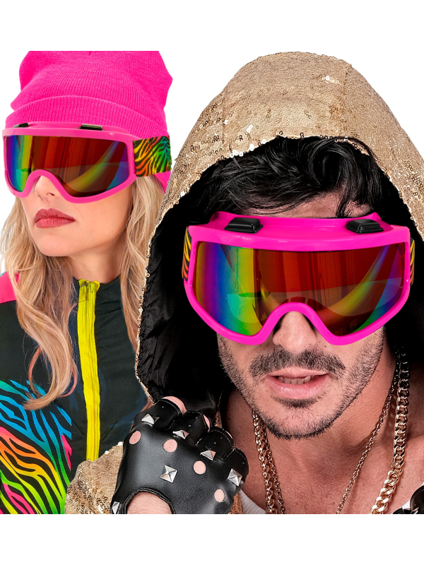 Lunettes après-ski party animalier adulte – Accessoire ski fun hiver & soirées rétro