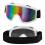 Lunettes Après-Ski Party Blanches – Visor Arc-en-ciel Festival & Soirée Hiver
