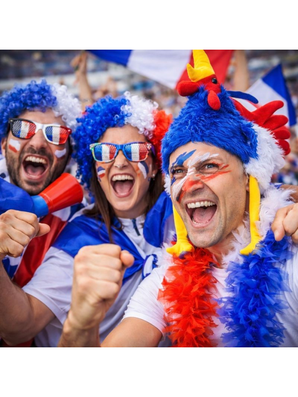 Chapeau Coq France Bleu Blanc Rouge – Accessoire Supporter France