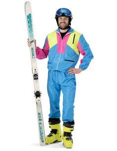 Déguisement Ski Années 80 Homme – Survêtement Rétro Fluo