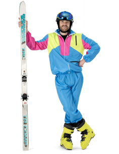 Déguisement Ski Années 80 Homme – Survêtement Rétro Fluo 2