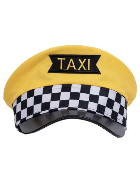 Casquette Taxi Jaune Adulte (Taille Unique) – Accessoire Chauffeur / Taxi Driver