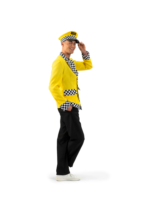 Déguisement Chauffeur de Taxi New-Yorkais – Veste Jaune (S/M, M/L, L/XL)