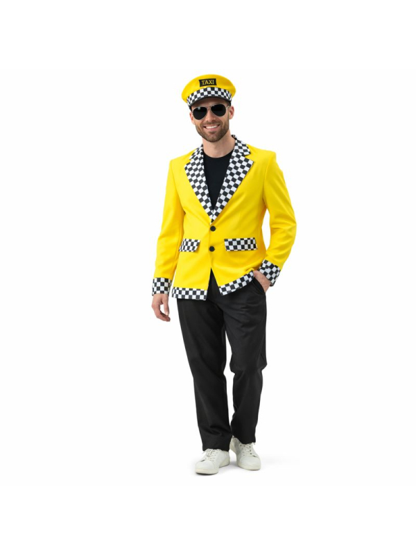 Déguisement Chauffeur de Taxi New-Yorkais – Veste Jaune (S/M, M/L, L/XL)