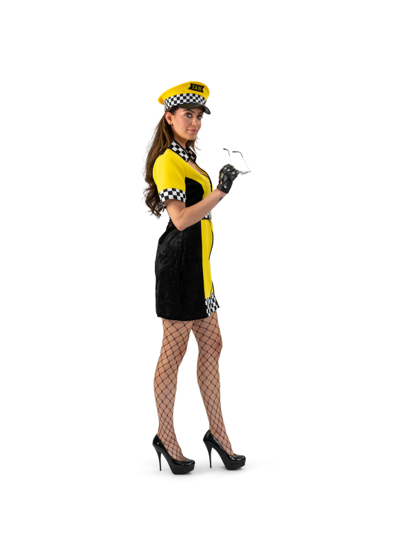 Déguisement Chauffeur de Taxi New-Yorkaise Femme – Robe + Ceinture (S/M, M/L, L/XL