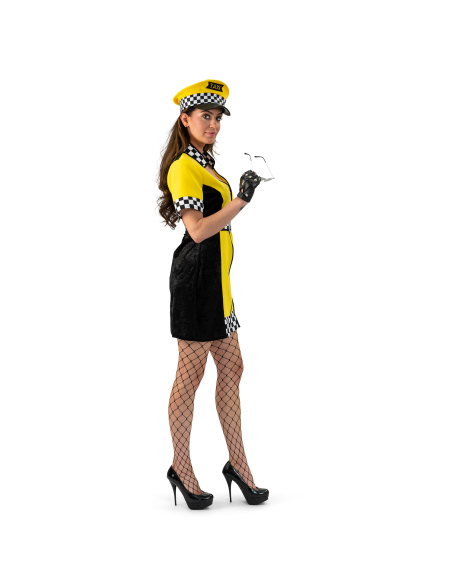 Déguisement Chauffeur de Taxi New-Yorkaise Femme – Robe + Ceinture (S/M, M/L, L/XL