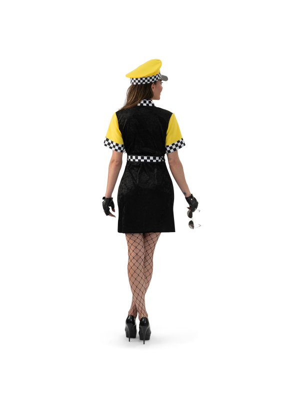 Déguisement Chauffeur de Taxi New-Yorkaise Femme – Robe + Ceinture (S/M, M/L, L/XL