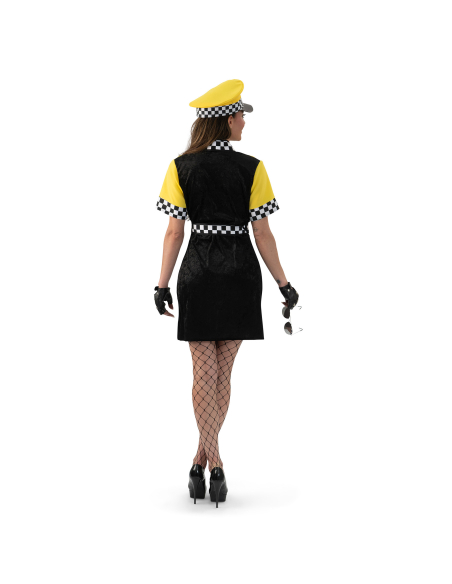 Déguisement Chauffeur de Taxi New-Yorkaise Femme – Robe + Ceinture (S/M, M/L, L/XL