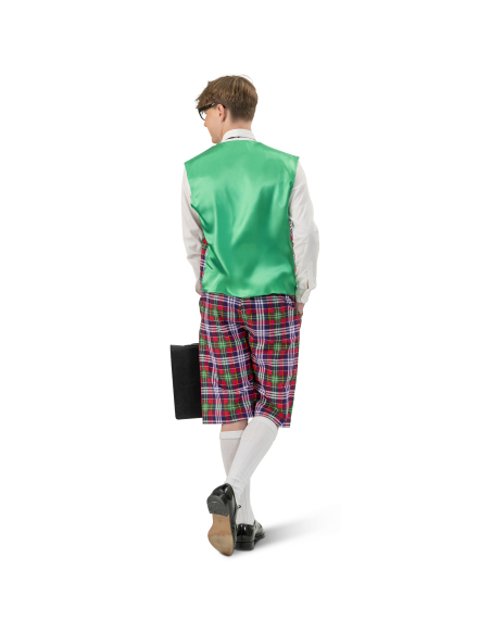 Déguisement écolier homme – Short, gilet & nœud papillon (S/M, M/L, L/XL)