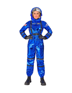 Déguisement Astronaute Bleu femme – Combinaison + Casque (XS à XL) 2