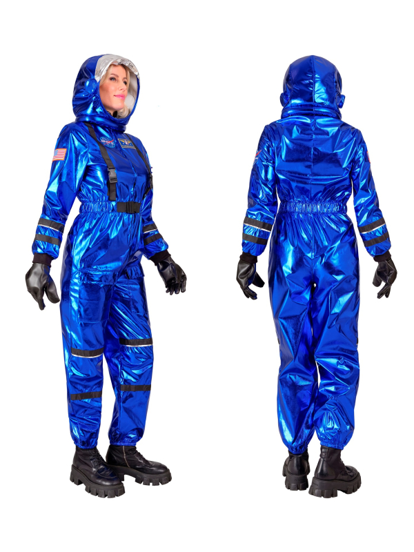 Déguisement Astronaute Bleu femme – Combinaison + Casque (XS à XL)