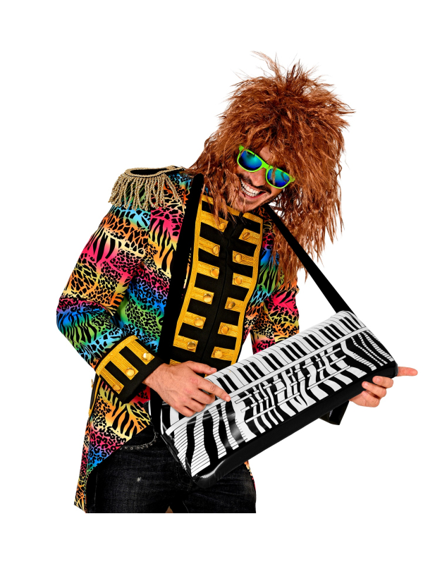 Synthétiseur gonflable 57 cm – Accessoire rock & années 80