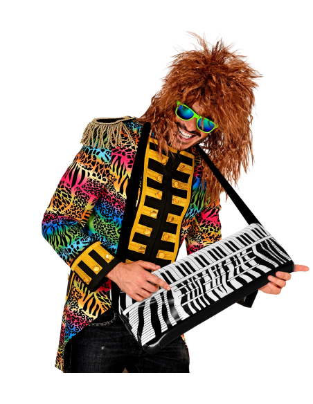 Synthétiseur gonflable 57 cm – Accessoire rock & années 80