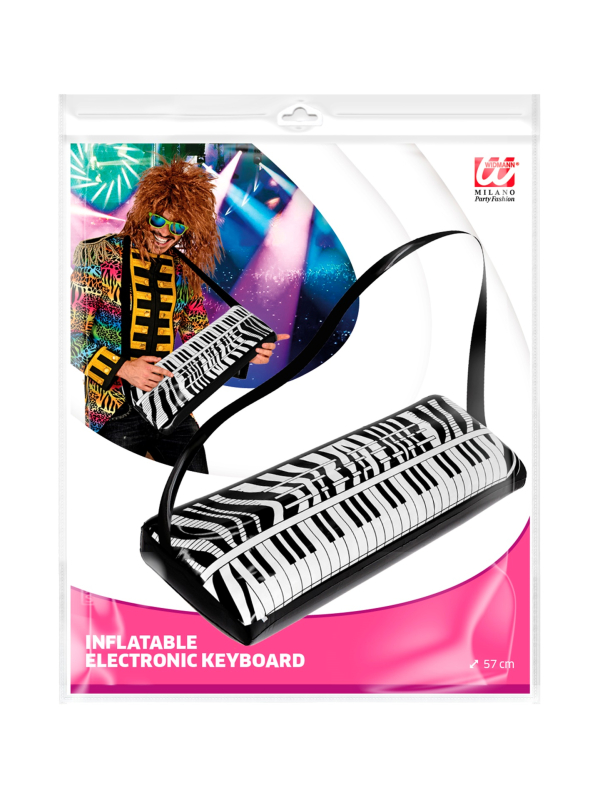 Synthétiseur gonflable 57 cm – Accessoire rock & années 80