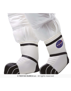 Bottes astronaute – Couvre-bottes blancs taille adulte (TU)