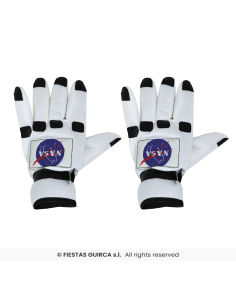 Gants astronaute – Gants de cosmonaute blancs TU adulte 2