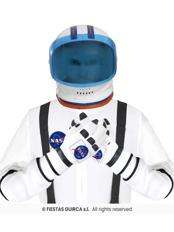 Gants astronaute – Gants de cosmonaute blancs TU adulte