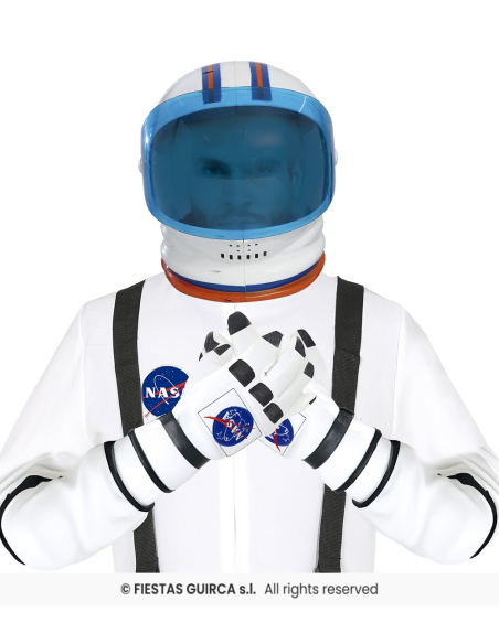Gants astronaute – Gants de cosmonaute blancs TU adulte