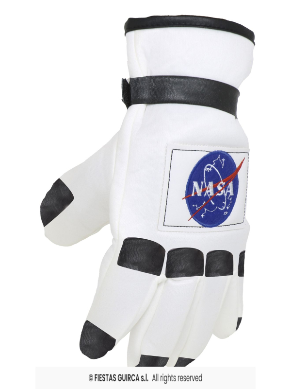 Gants astronaute – Gants de cosmonaute blancs TU adulte