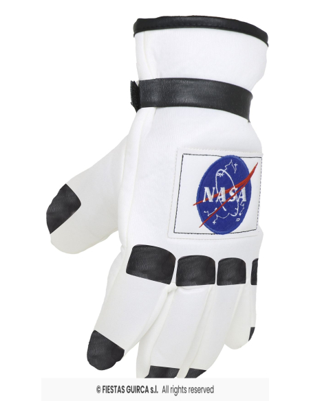 Gants astronaute – Gants de cosmonaute blancs TU adulte