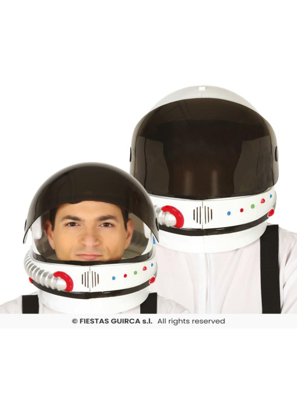 Casque Astronaute Adulte – Visière Rabattable (PVC)