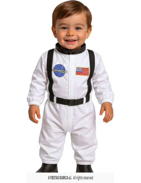 Déguisement astronaute bébé 12-24 mois – Combinaison espace à scratch