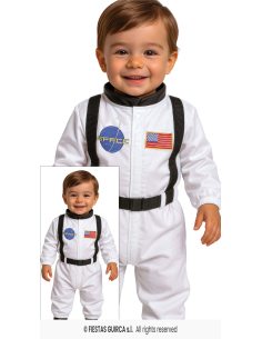 Déguisement astronaute bébé 12-24 mois – Combinaison espace à scratch