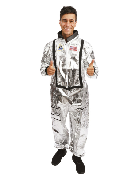 Déguisement astronaute homme argent métallisé – Combinaison espace adulte