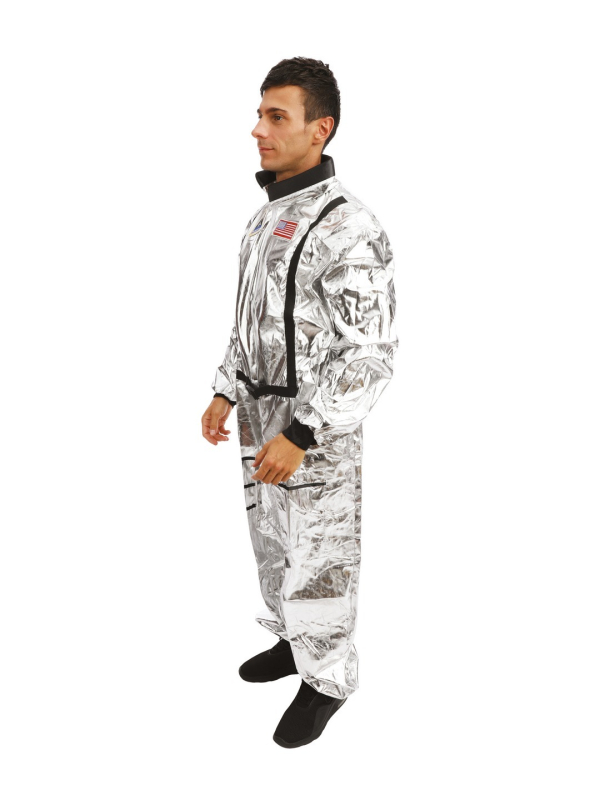 Déguisement astronaute homme argent métallisé – Combinaison espace adulte