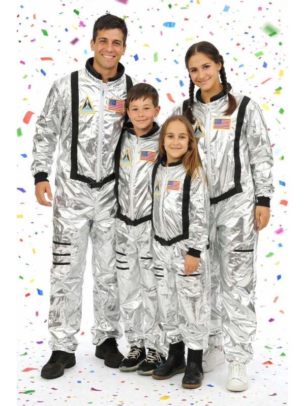 Déguisement astronaute homme argent métallisé – Combinaison espace adulte