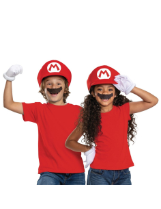 Kit Accessoires Mario Enfant Super Mario™ – Casquette, Gants & Moustache 2