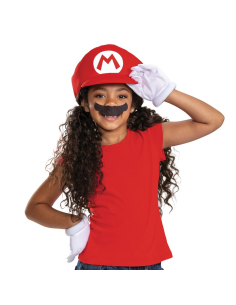 Kit Accessoires Mario Enfant Super Mario™ – Casquette, Gants & Moustache