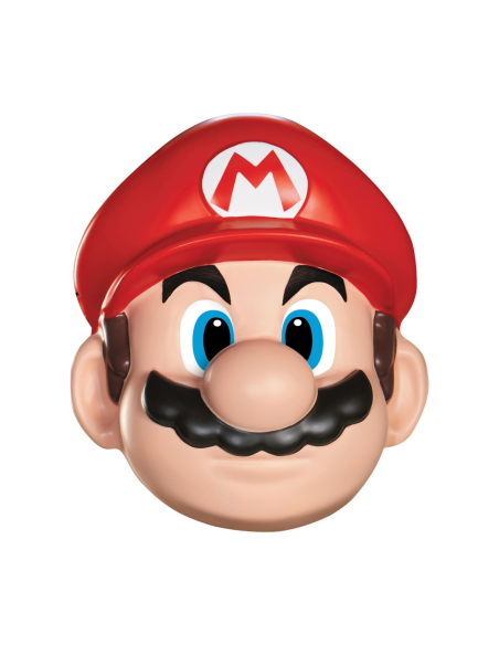Masque Mario™ adulte – Super Mario™ (visage + casquette rouge “M”)