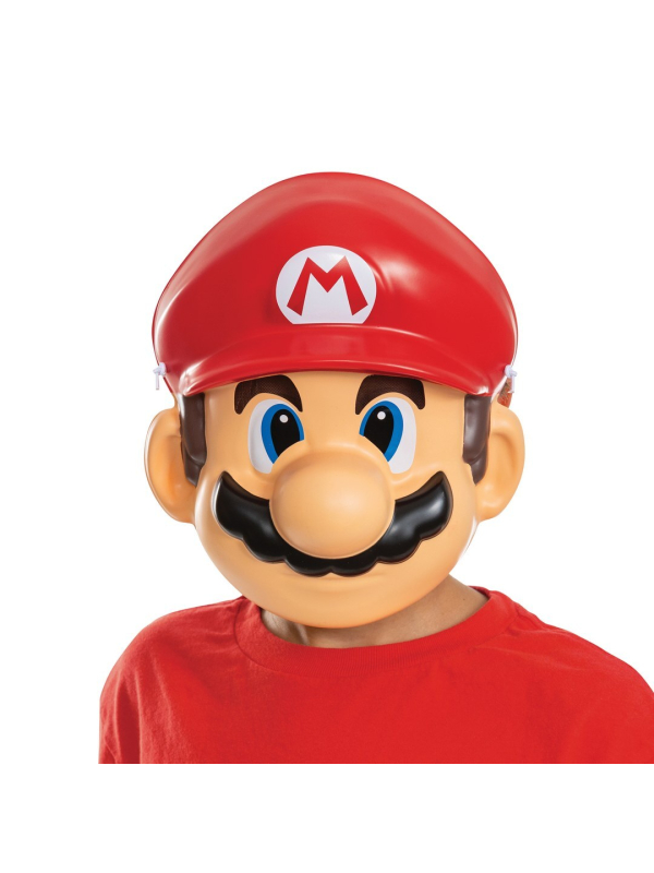 Masque Mario™ adulte – Super Mario™ (visage + casquette rouge “M”)
