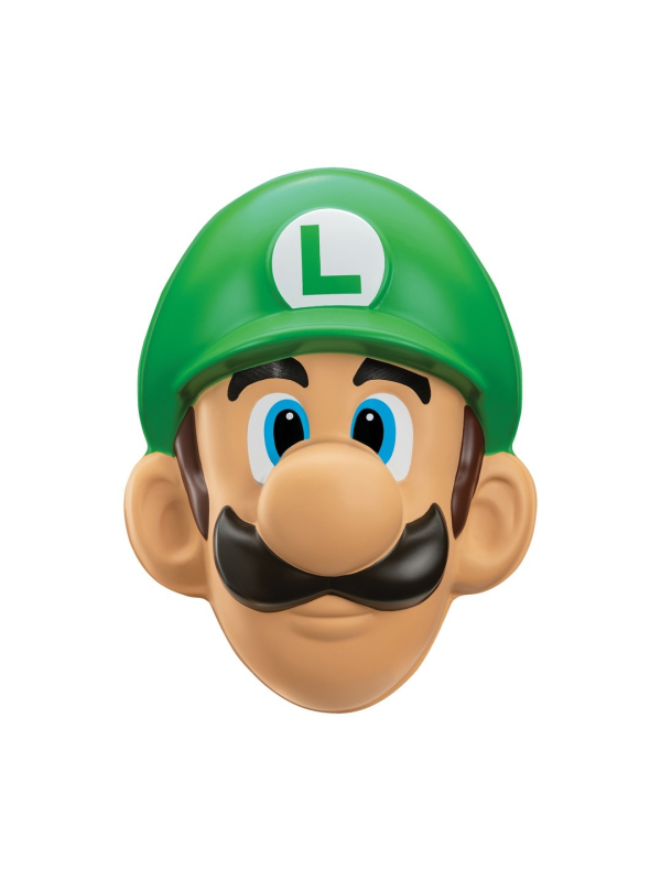 Masque Luigi™ adulte – Super Mario™ (plastique) avec élastique