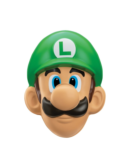 Masque Luigi™ adulte – Super Mario™ (plastique) avec élastique