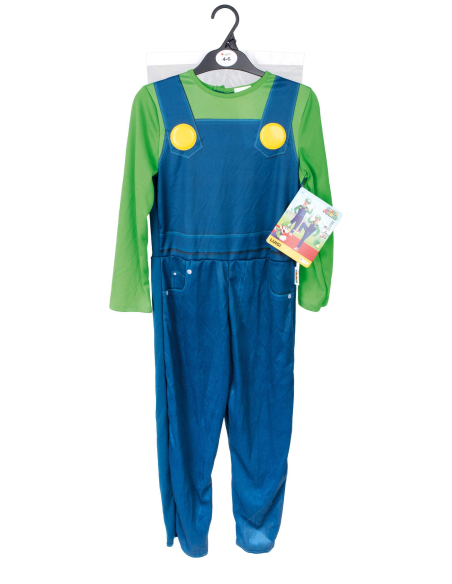 Déguisement Luigi™ enfant – Costume Super Mario™ “Elevated” (combinaison + casquette + moustache