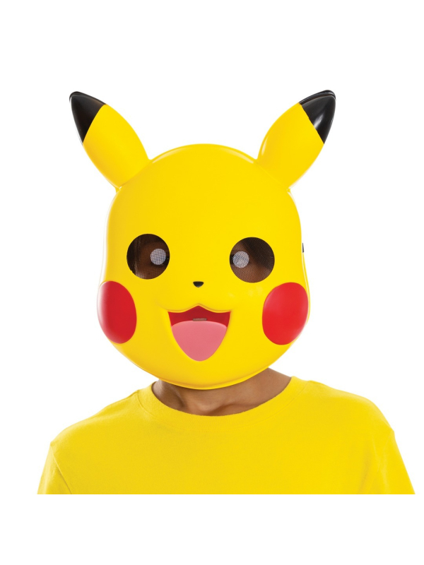 Masque Pikachu™ enfant – Pokémon™ (plastique) avec élastique