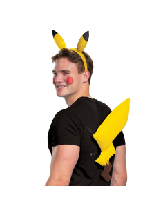 Kit accessoires Pikachu™ adulte – Pokémon™ (serre-tête + queue + joues)