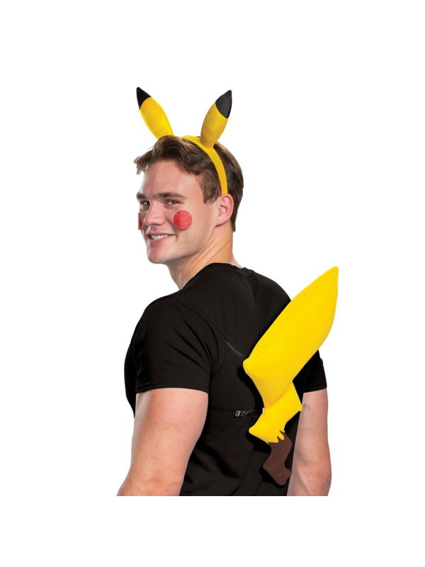 Kit accessoires Pikachu™ adulte – Pokémon™ (serre-tête + queue + joues)