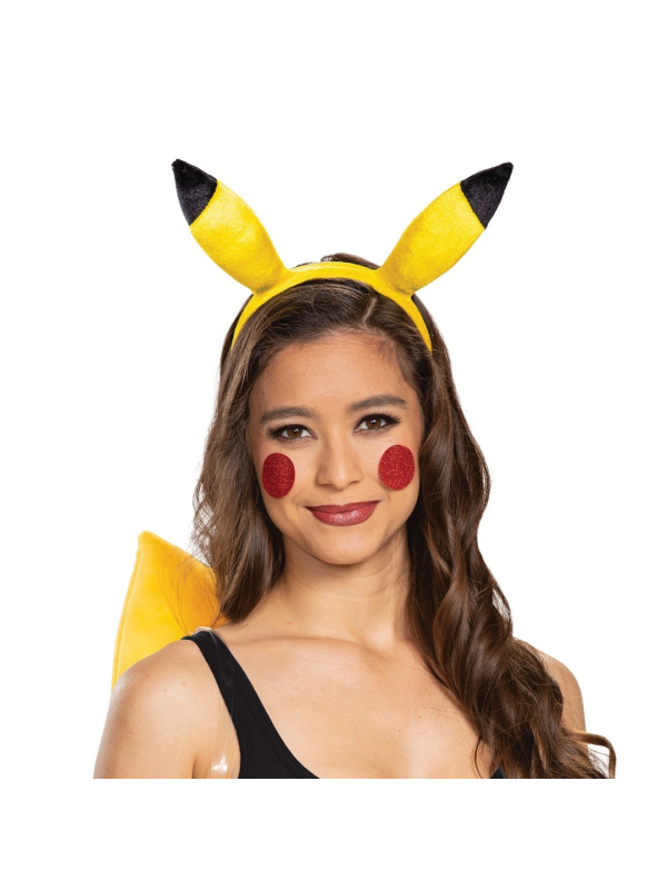 Kit accessoires Pikachu™ adulte – Pokémon™ (serre-tête + queue + joues)