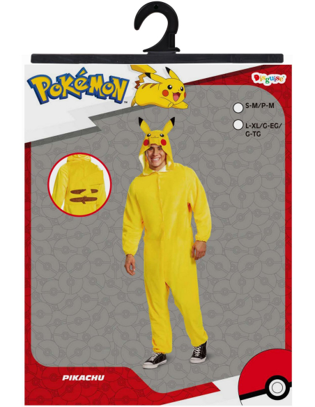 Costume Pikachu™ adulte – Combinaison à capuche avec queue (Classic)