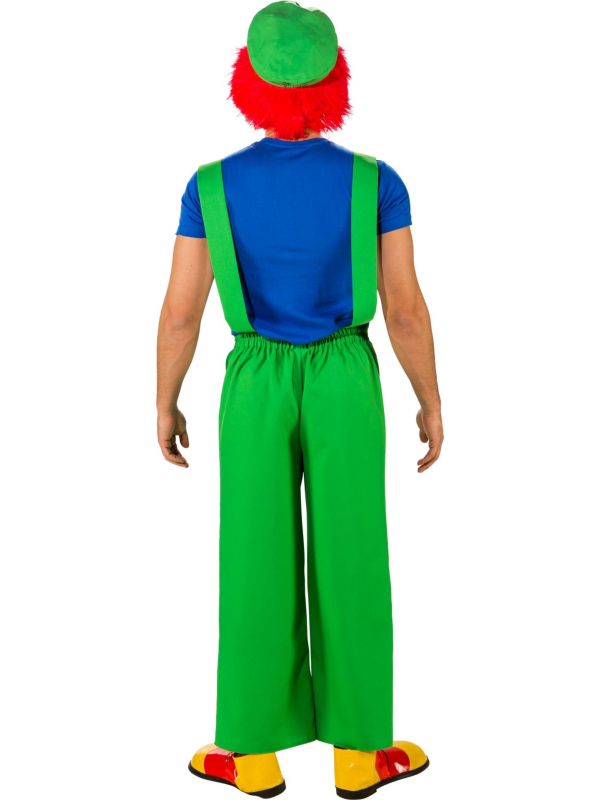 Salopette verte homme – Déguisement multi-personnages (clown, plombier vert, jardinier)