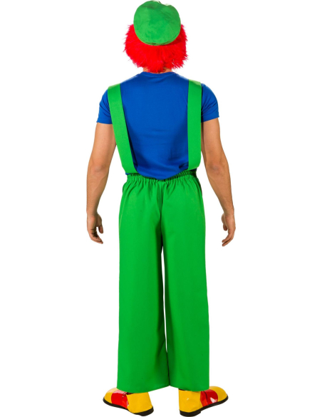 Salopette verte homme – Déguisement multi-personnages (clown, plombier vert, jardinier)