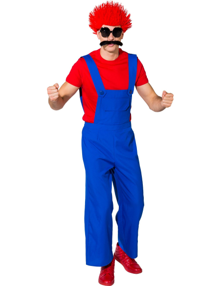 Salopette bleue homme – Déguisement ouvrier, plombier & style Mario