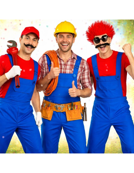Salopette bleue homme – Déguisement ouvrier, plombier & style Mario